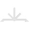 Ekena Millwork Vanguard Architectural Grade PVC Gable Bracket, 72"W x 36"H x 4"D x 4"F, 12/12 Pitch GBP072X36X0404VAN00 - alternate 3